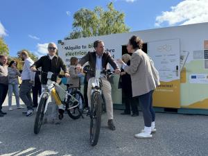 Las nuevas bicis eléctricas que circularán por el Sureste de Madrid se prueban en Ambite